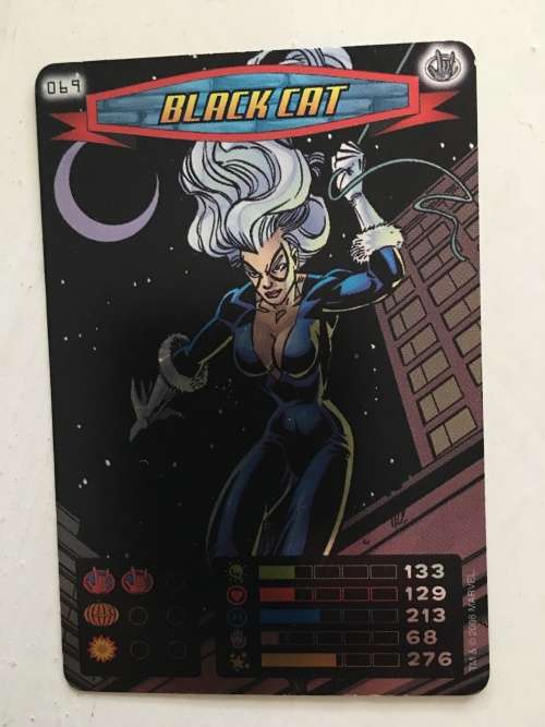 MARVEL -SPIDER-MAN HEROES & VILLIANS - FOIL CARD - BLACK CAT
