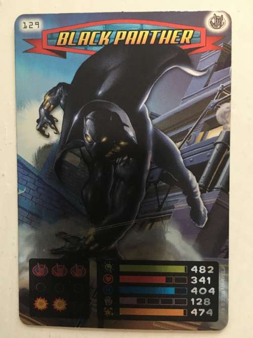 MARVEL -SPIDER-MAN HEROES & VILLIANS - BLACK PANTHER / FOIL CARD