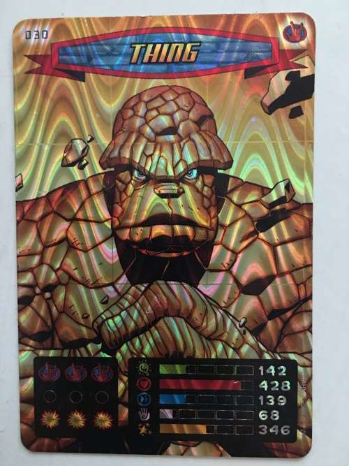 Marvel Spider-Man Heroes & Villains Thing 3D Foil Card