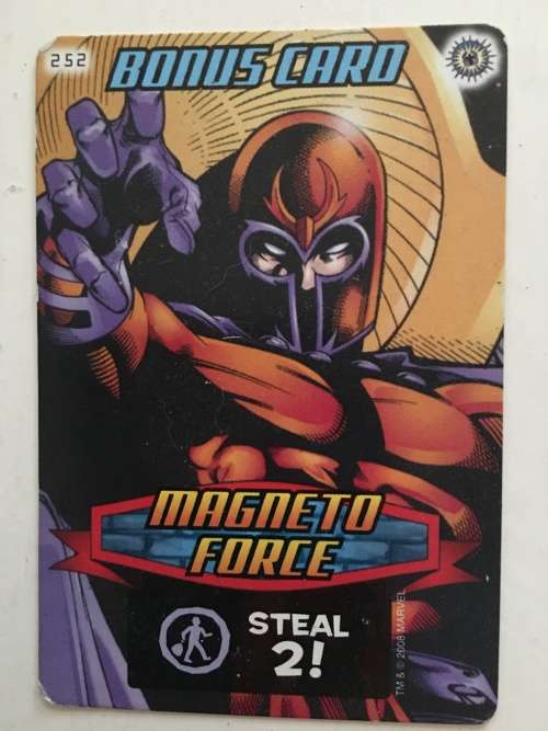MARVEL -SPIDER-MAN HEROES & VILLIANS -  BONUS CARD - MAGNETO FORCE