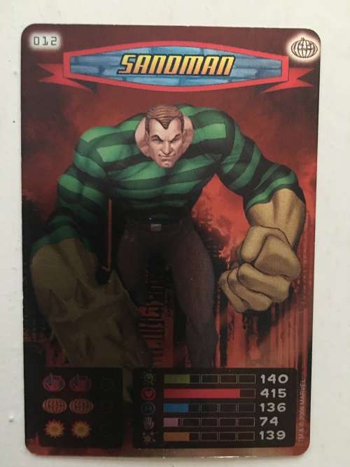 MARVEL -SPIDER-MAN HEROES & VILLIANS - SANDMAN -  FOIL CARD