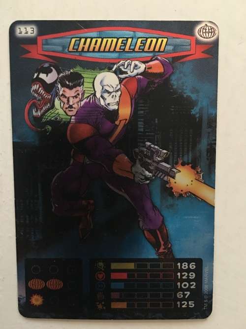 MARVEL -SPIDER-MAN HEROES & VILLIANS -  CHAMELEON / FOIL CARD