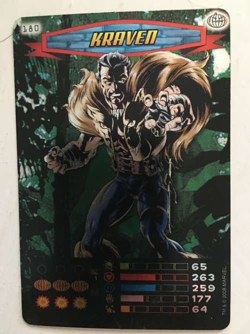 MARVEL -SPIDER-MAN HEROES & VILLIANS - KRAVEN / FOIL CARD