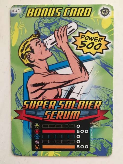 MARVEL -SPIDER-MAN HEROES & VILLIANS -  BONUS CARD - SUPER SOLDIER