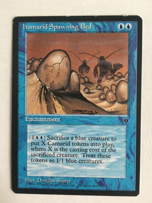 MAGIC THE GATHERING - HOMARID SPAWING BED X 3 CARDS CHRONICALS PLUS ANOTHER