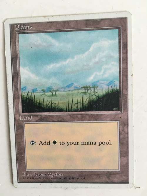 MAGIC THE GATHERING  TRADING CARDS - SET OF 4 PLAINS CARDS