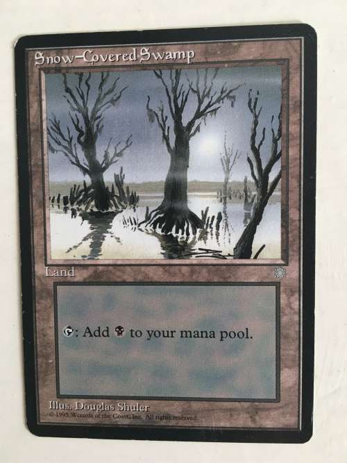 MAGIC THE GATHERING CARDS SWAMP REVISED AND BETA INCLUDED X 4 CARDS