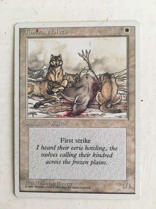 MAGIC THE GATHERING - TUNDRA WOLVES 3 CARDS AND ANOTHER  4 CARDS