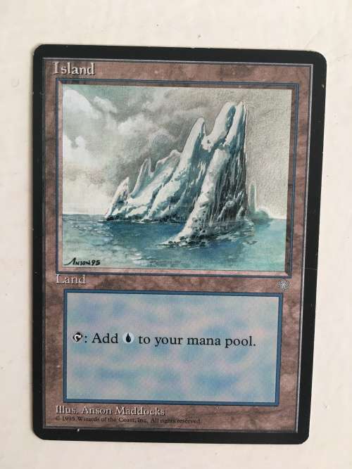 MAGIC THE GATHERING - SNOW-COVERED ISLAND ICE AGE 1 SET OF 4 CARDS