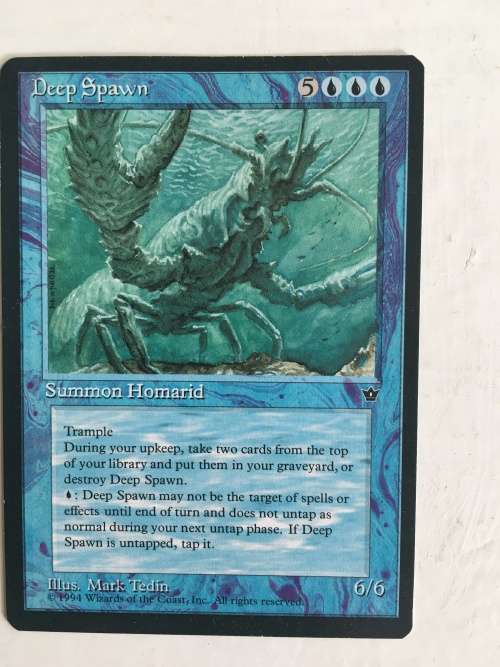 MAGIC THE GATHERING - DEEP SPAWN  X3 FALLEN EMPIRES AND ANOTHER