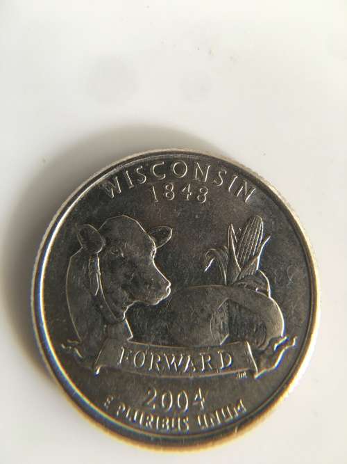AMERICA STATE QUATER DOLLAR - WISCONSIN - 2004