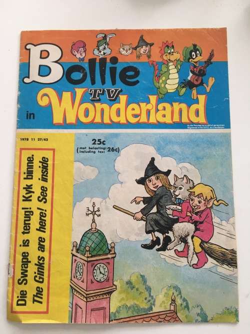 VINTAGE AFRIKAANS BOLLIE - TV IN WONDERLAND 1978