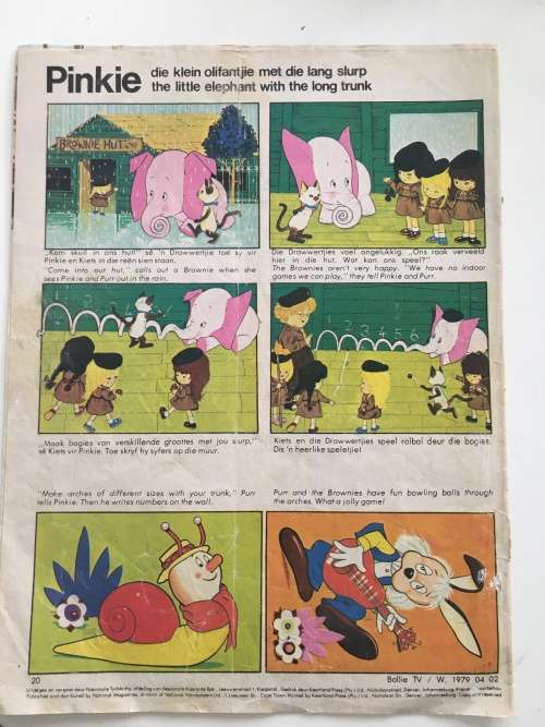 VINTAGE AFRIKAANS BOLLIE - TV IN WONDERLAND 1979