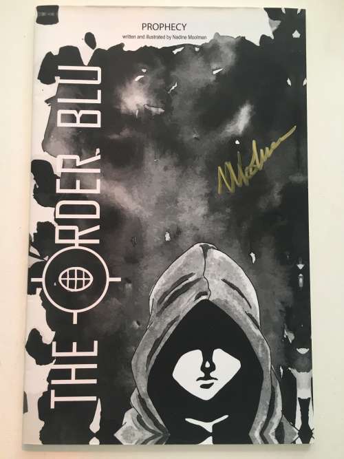 COMIC THE ORDER BLU - AUTOGRAPHED SIGNED BY THE ILLUSTRATOR NADINE MOOLMAN