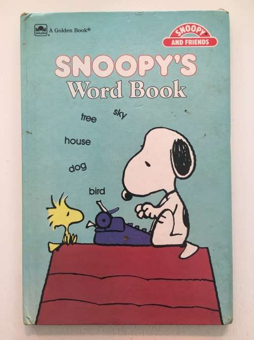 A GOLDEN BOOK - SNOOPY`S WORD BOOK - 1987