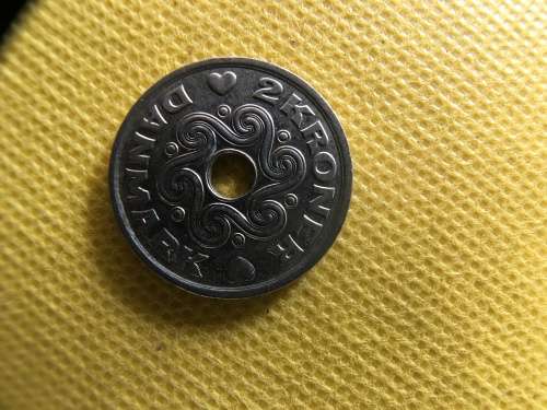 DENMARK 2005 - 2007 2 KRONER COINS