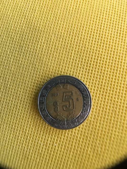 MEXICO - BI-METAL 5 PESOS COIN 2011