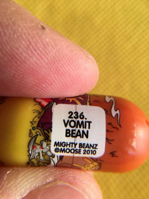 SUPER RARE - MIGHTY BEANZ - NO.  236 -  VOMIT BEAN