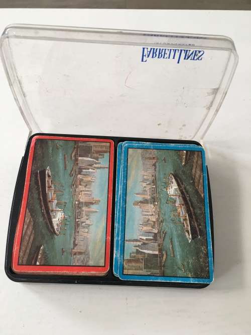 VINTAGE - SHIPPING PLAYING CARDS - FARRELL LINES - 2 DECKS