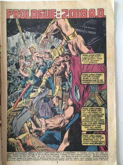 MARVEL COMICS GROUP - WAR OF THE WORLDS - VOL. 1  NO. 18 - 1973