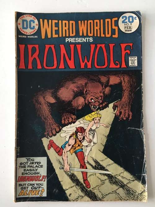 DC SUPER-STARS - WEIRD WORLDS PRESENTS - IRON WOLF -  VOL. 3 NO. 9 - 1974