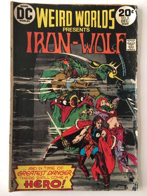 WEIRD DC WORLDS - WEIRD WORLDS PRESENTS - IRON-WOLF -  VOL. 2 - NO. 8 - 1973