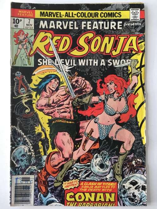 MARVEL FEATURE COMICS - RED SONJA - SHE DEVIL WITH A  SWORD -  VOL. 1 - NO. 7  - 1976