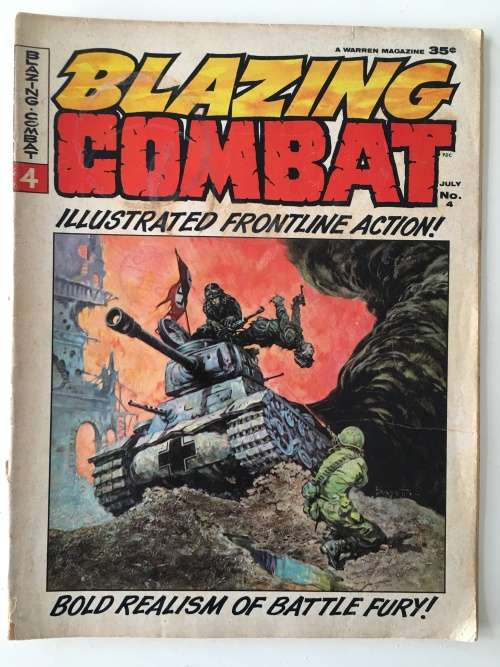 WARREN MAGAZINE COMIC / BOOK - BLAZING COMBAT - NO. 4 - 1966