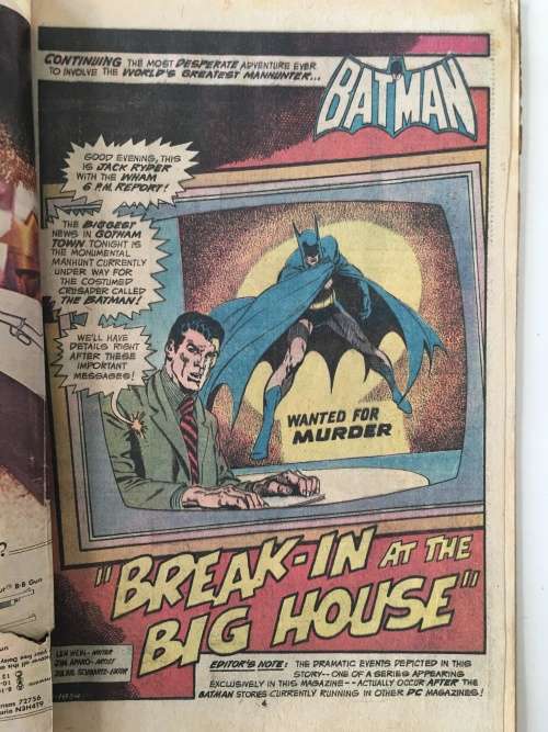 DC COMICS - DETECTIVE COMICS - BAT MAN - VOL. 39 - NO. 445 - 1975
