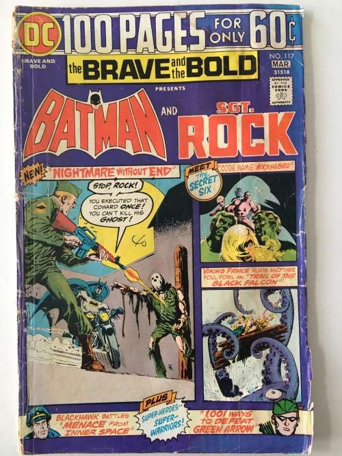 DC COMICS - THE BRAVE AND THE BOLD - BATMAN AND SGT. ROCK - VOL. 21  NO. 117 - 1975