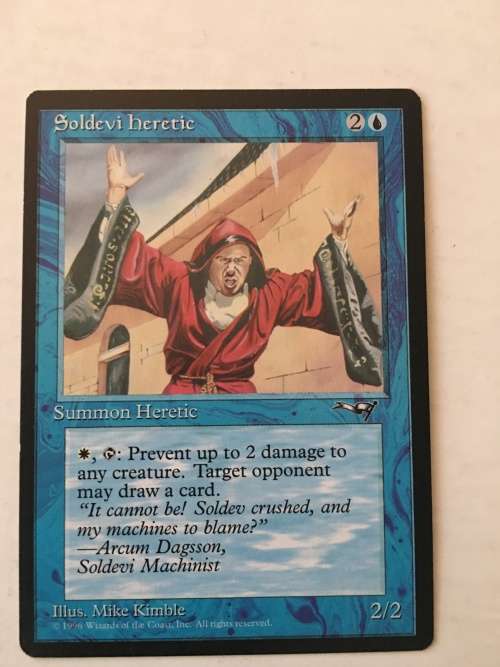 MAGIC THE GATHERING - 2 HALF SETS - SOLDEVI HERECTIC X 2 - FYNDHORN DRUID X 2 - 4 CARDS