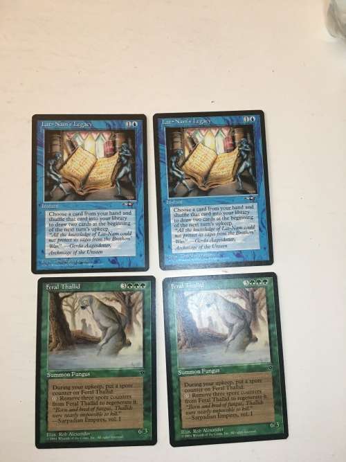 MAGIC THE GATHERING - LAT-NAM`S LEGACY X 2 -  FERAL THALLID X 2 -  4 CARDS