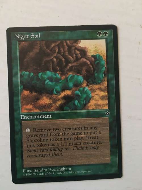 MAGIC THE GATHERING - 2 HALF SETS - ESSENCE FLARE X 2 - NIGHT  SOIL X 2  - 4 CARDS