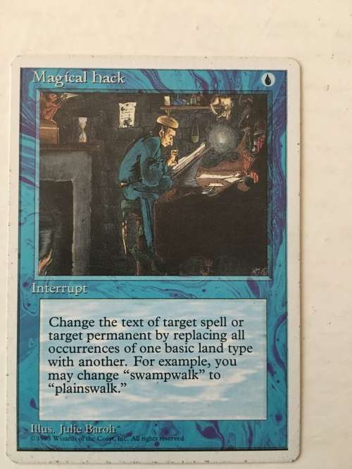 MAGIC THE GATHERING - 2 HALF SETS - MAGICAL HACK X 2 - SHRINK X 2 - 4 CARDS