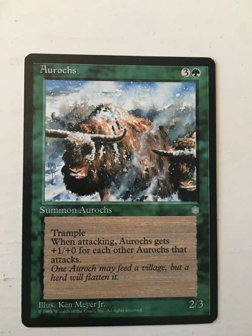 MAGIC THE GATHERING - 2 HALF SETS - HIGH TIDE - X2 - AUROCHS X 2 - 4 CARDS