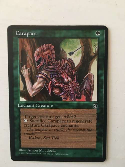 MAGIC THE GATHERING - X2 CLAIRVOYANCE X 2 - CARAPACE X 2 - 4 CARDS