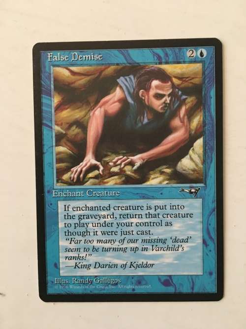 MAGIC THE GATHERING - FOXFIRE X 2 - FALSE DEMISE X 2 - 2 HALF SETS - 4 CARDS