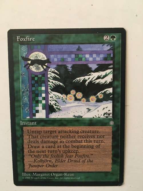 MAGIC THE GATHERING - FOXFIRE X 2 - FALSE DEMISE X 2 - 2 HALF SETS - 4 CARDS