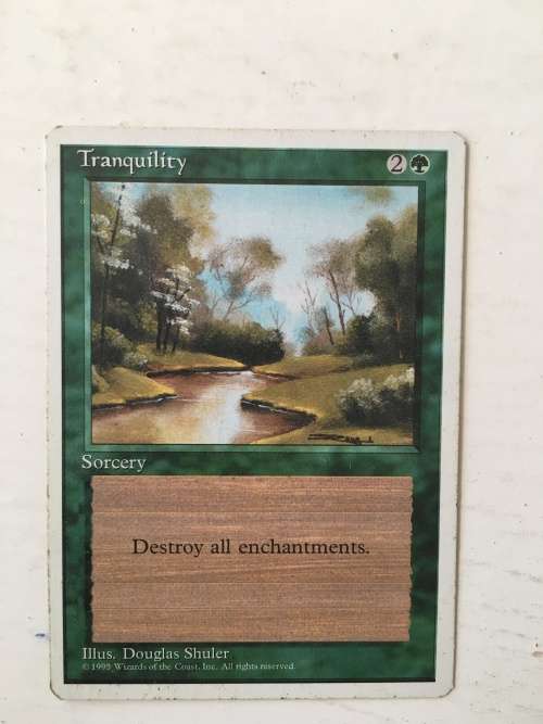 MAGIC THE GATHERING - 2 HALF SETS - TRANQUILITY X 2 - TIDAL INFLUENCE X 2 - 4 CARDS