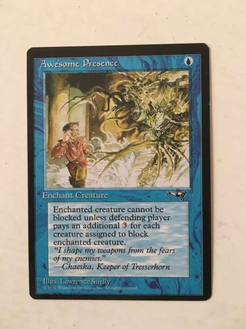 MAGIC THE GATHERING - AWESOME PRESENCE X 2 - WAR MAMMOTH X 2 - 4 CARDS