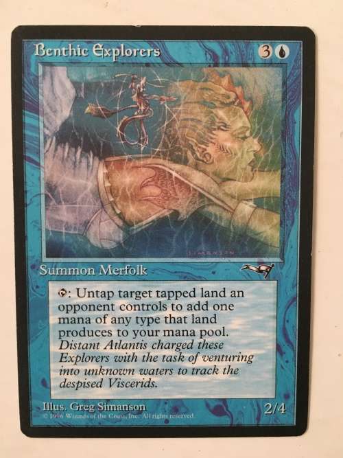 MAGIC THE GATHERING 2 HALF SETS - BENTHIC EXPLORERS  X2 - CHUB TOAD X 2 - 4 CARDS