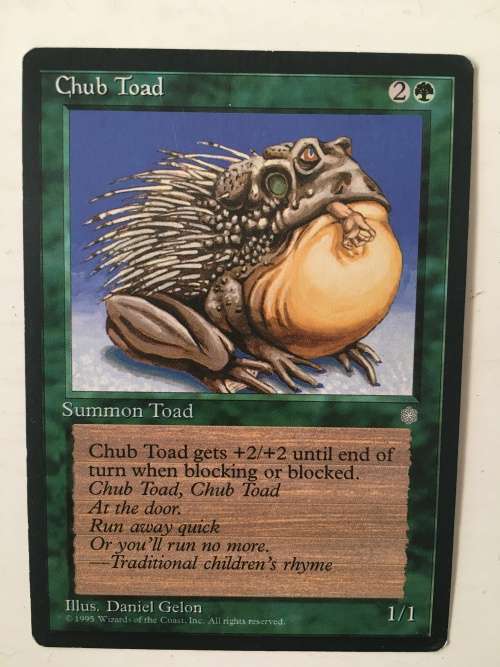 MAGIC THE GATHERING 2 HALF SETS - BENTHIC EXPLORERS  X2 - CHUB TOAD X 2 - 4 CARDS