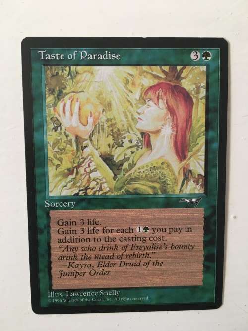 MAGIC THE GATHERING - BREATH OF DREAMS X 2 - TASTE OF PARADISE X 2 - 4 CARDS