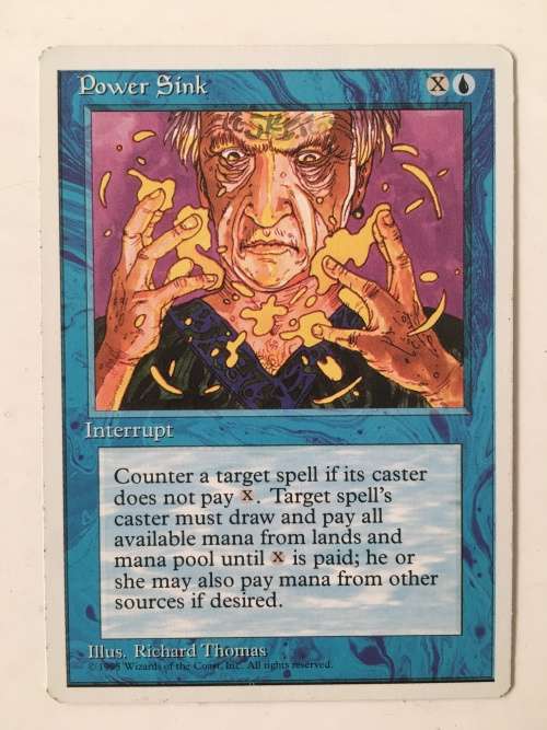 MAGIC THE GATHERING -  2 HALF SETS - POWER SINK X 2 - CARNIVOROUS PLANT X 2 - 4 CARDS