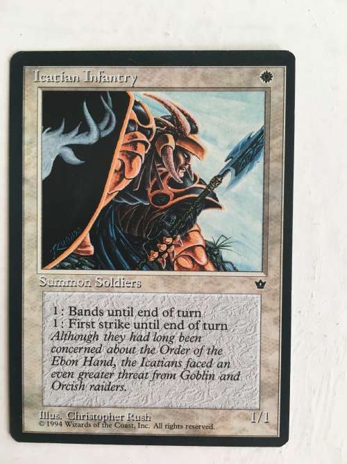 MAGIC THE GATHERING - ICATIAN INFANTRY X 2 - GRIZZLY BEARS X 2 - 4 CARDS