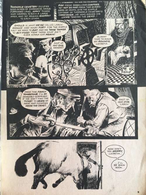 VINTAGE WARREN MAGAZINE - CREEPY -  NO. 64 - 1974  BACK COVER MISSING