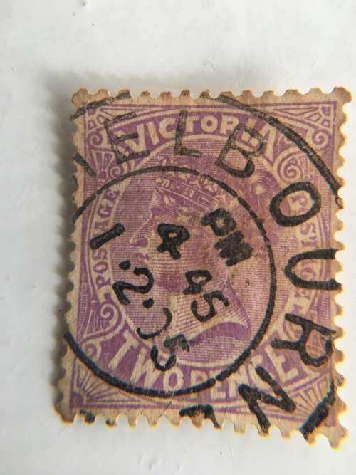 AUSTRALIA 2 PENCE QUEEN VICTORIA STAMP