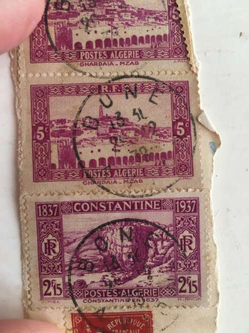 ALGERIA  3 USED STAMPS