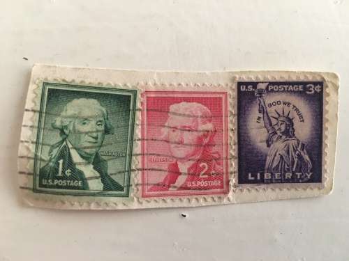 AMERICA 3 USED STAMPS