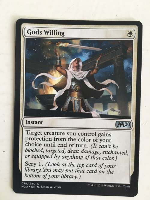MAGIC THE GATHERING - GODS WILLING - WITH COVER